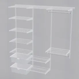 Гардеробная система ПРАКТИК Home Прихожая Medium 16 белая