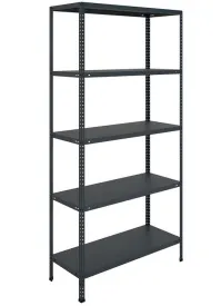 Стеллаж MS STANDART 2000x1000x400 (5 полок) Black