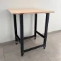 Верстак Small с деревянной столешницей и траверсами для хранения мотоколёс