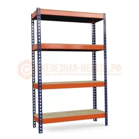 Стеллаж металлический Профи-Т 2500х1845х655 (4 усиленных полки из фанеры)