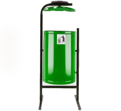 Урна уличная «Космос» 21л. с крышкой без фиксатора