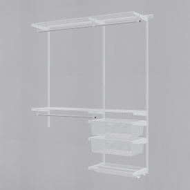Гардеробная система ПРАКТИК Home Прихожая Medium 11 белая