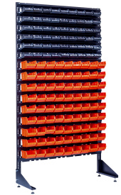 Стеллаж с пластиковыми ящиками 1801-6/9/0 6CH