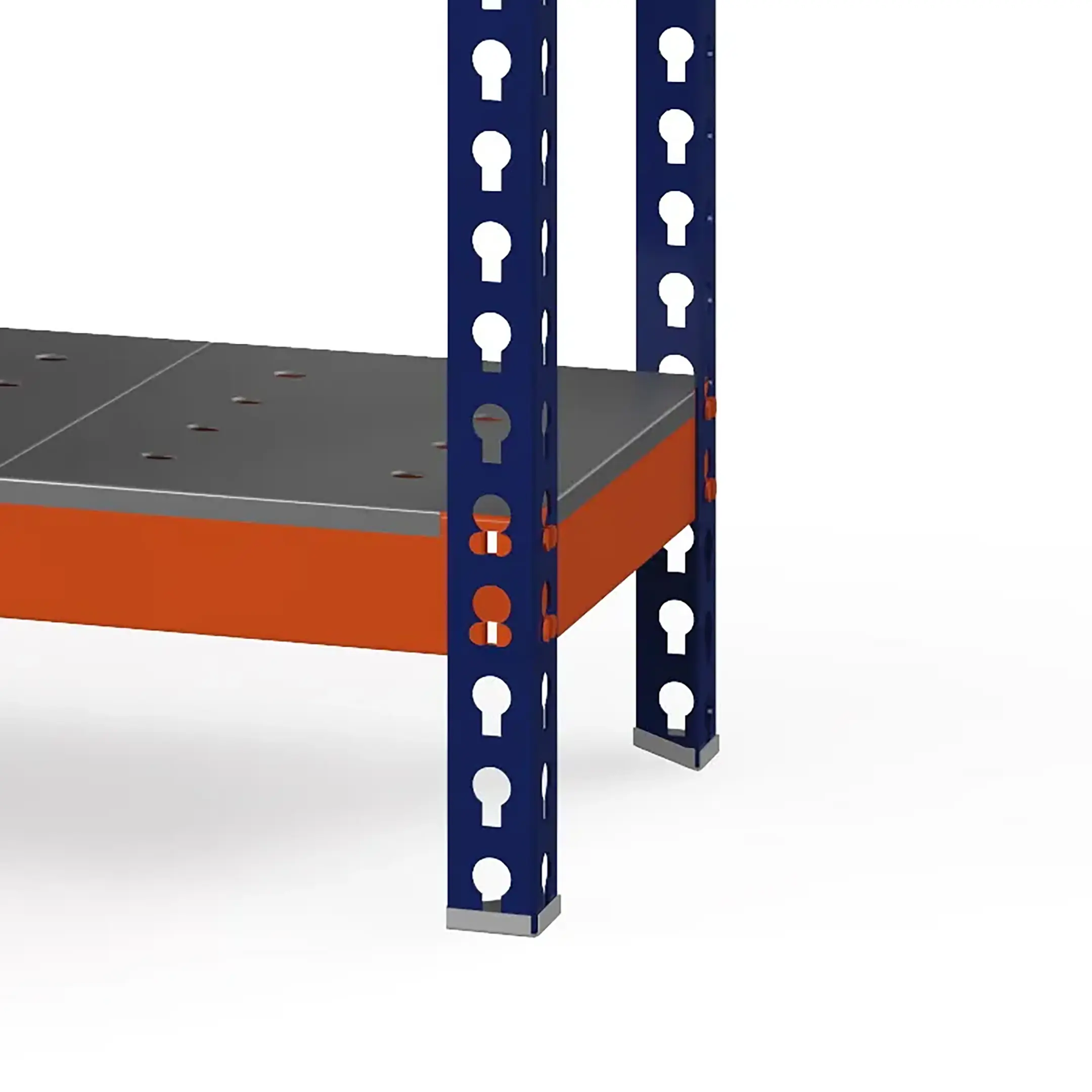 Стеллаж металлический Профи-Т 3000х1540х655 (6 перфорированных оцинкованных мет. усиленных полок)