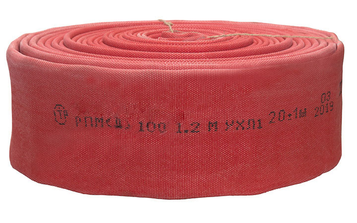 Рукав пожарный РПМ(Д)-100-1,2-М-УХЛ1 в сборе с головками ГРВ-100ал, Латексированный