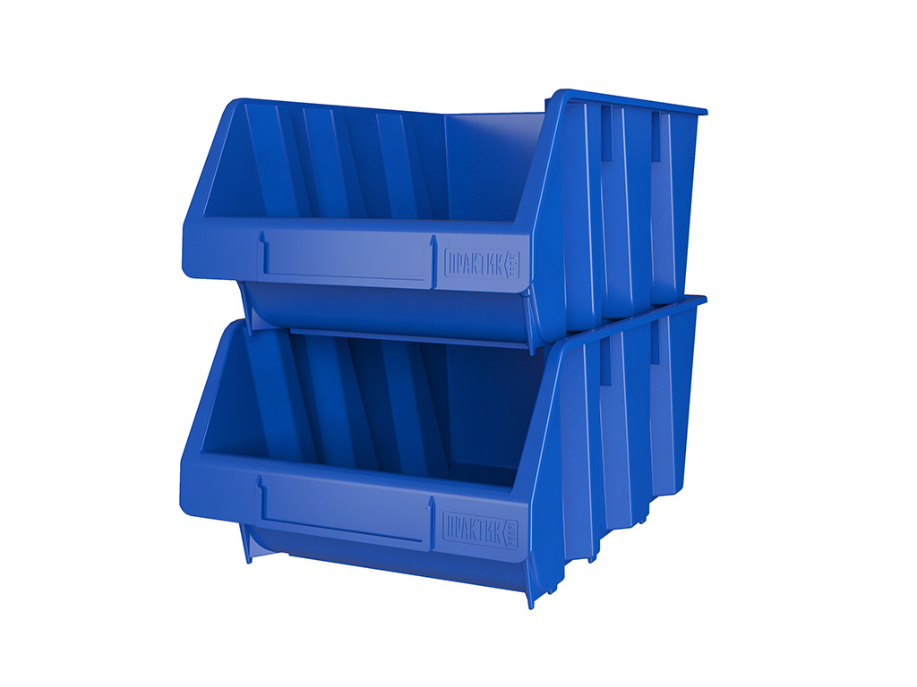 Ящик пластиковый Практик 150х230х350 синий