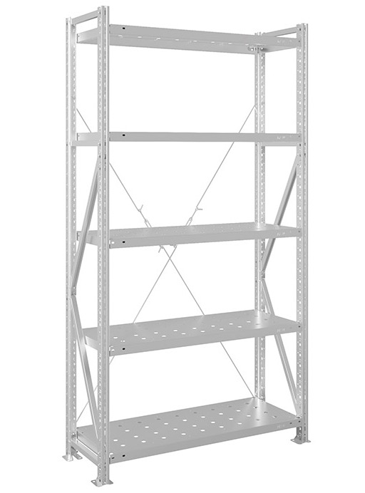 Стеллаж MS U 2000x1000x400 (5 перфорированных полок)