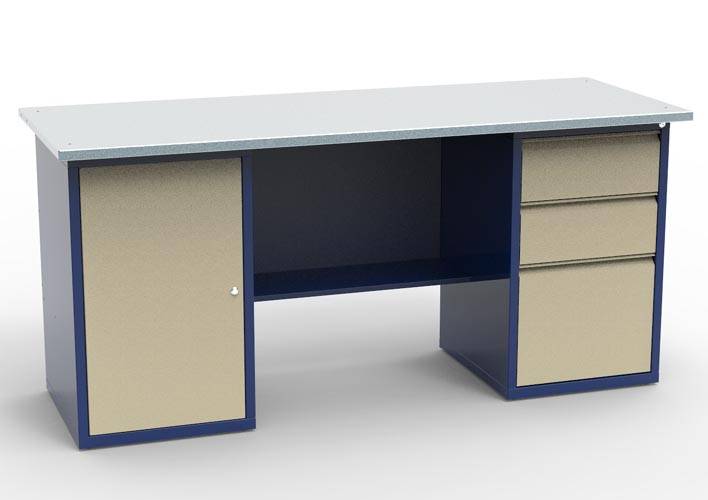 Верстак с двумя тумбами - СВ-2Т.01.03.19