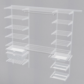 Гардеробная система ПРАКТИК Home Прихожая Large 8 белая