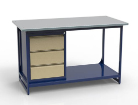 Верстак металлический слесарный однотумбовый - СВК-1Т.03.00.14