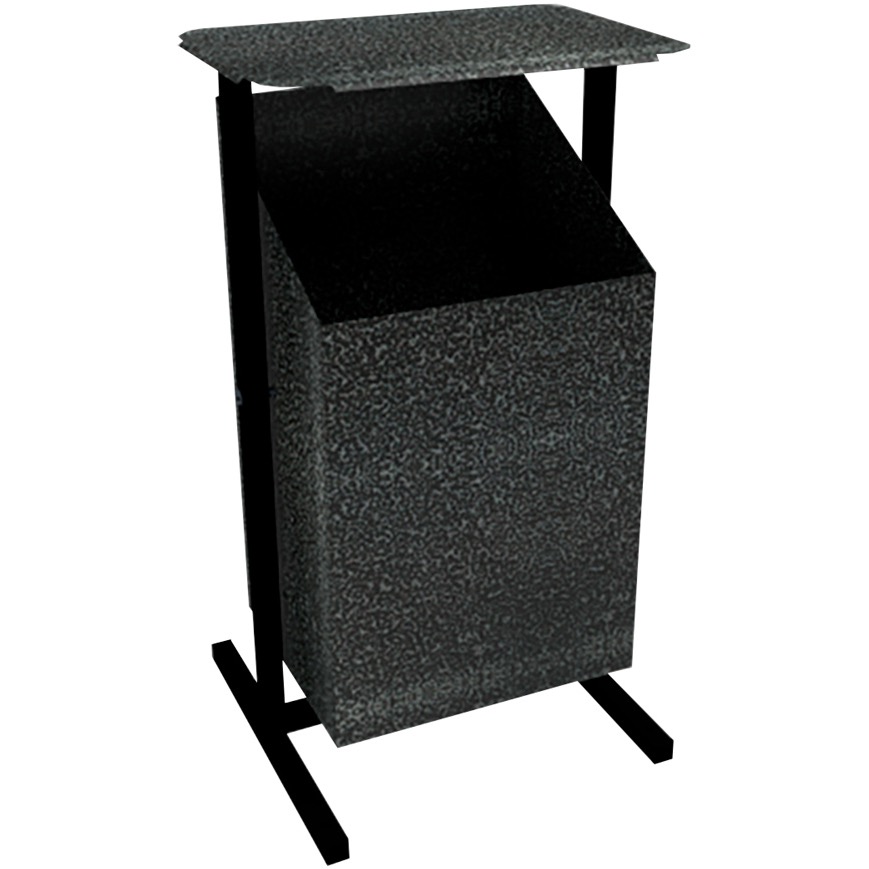 Урна уличная «Уралочка 2» (с крышкой) 24л, с фиксатором