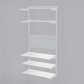 Гардеробная система ПРАКТИК Home Балкон 3 белая