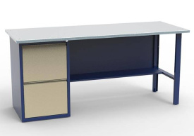 Верстак однотумбовый металлический - СВ-1Т.02.00.19