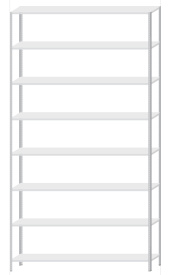 Стеллаж MS Strong 3100x1500x300 (8 полок)