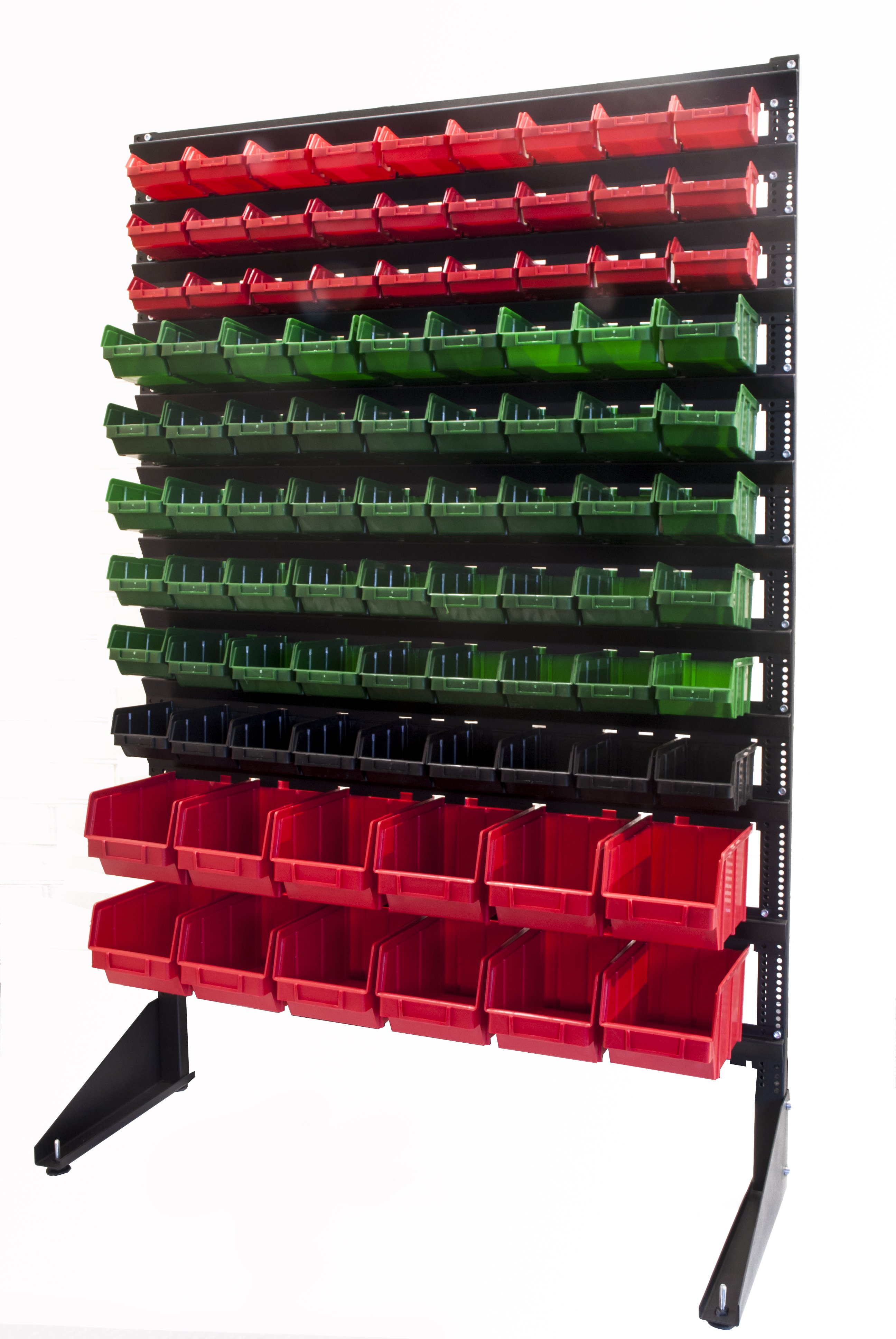 Стеллаж с пластиковыми ящиками 1501-1501-3/6/2
