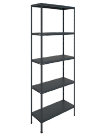 Стеллаж MS STANDART 2000x700x400 (5 полок) black