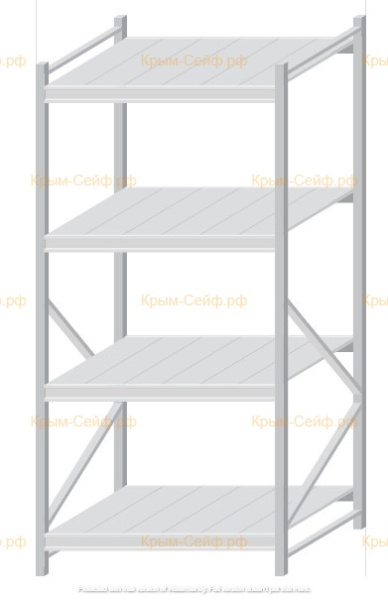 Стеллаж MS Pro Z 2000x900x1000 (4 яруса)