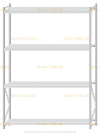 Стеллаж MS Pro Z 3000x2100x500 (4 яруса)