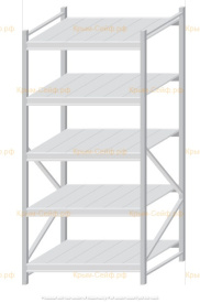 Стеллаж MS Pro Z 2000x900x1000 (5 ярусов)