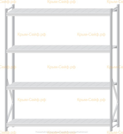 Стеллаж MS Pro Z 2500x2100x500 (4 яруса)