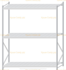 Стеллаж MS Pro Z 2500x2100x800 (3 яруса)