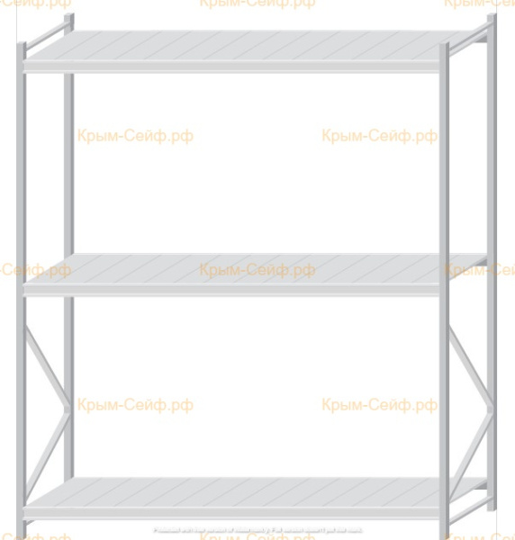Стеллаж MS Pro Z 2500x2100x800 (3 яруса)