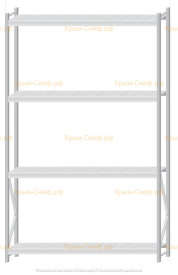 Стеллаж MS Pro Z 3000x1800x400 (4 яруса)