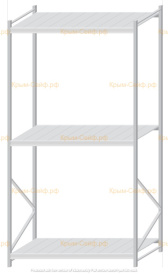 Стеллаж MS Pro Z 3000x1800x1000 (3 яруса)