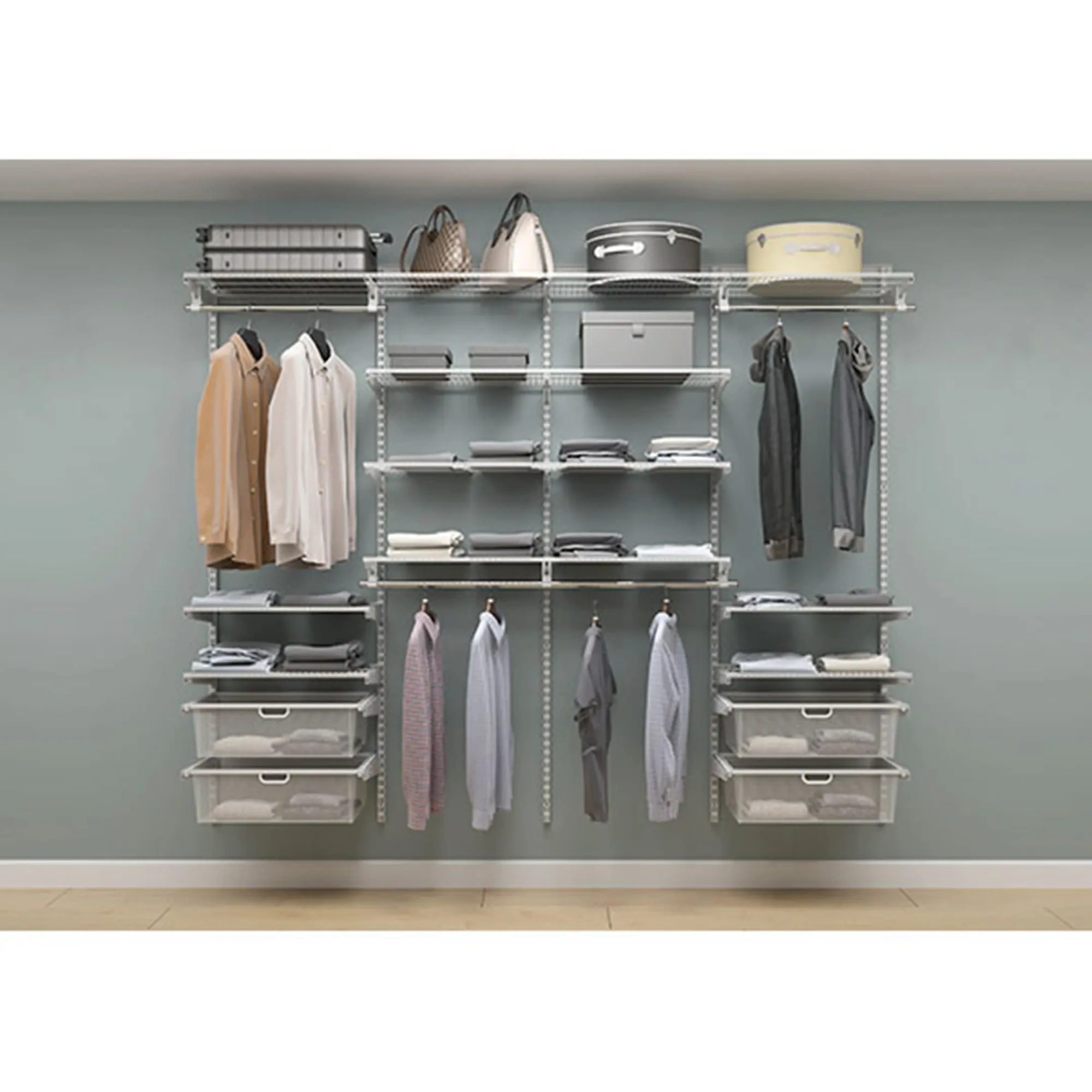 Гардеробная система ПРАКТИК Home Прихожая Large 14 белая