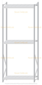 Стеллаж MS Pro Z 3000x1200x500 (3 яруса)