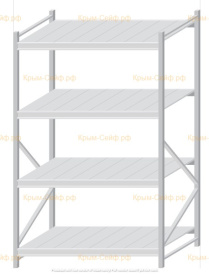 Стеллаж MS Pro Z 2000x1200x1000 (4 яруса)