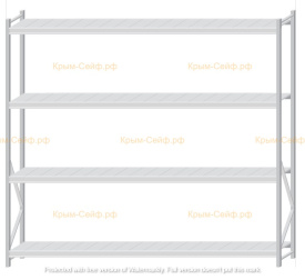 Стеллаж MS Pro Z 2500x2700x500 (4 яруса)