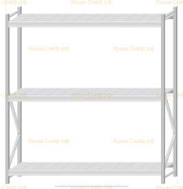 Стеллаж MS Pro Z 2000x1800x500 (3 яруса)