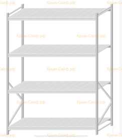 Стеллаж MS Pro Z 2500x1800x1000 (4 яруса)