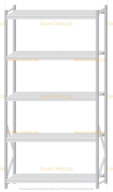 Стеллаж MS Pro Z 3000x1500x500 (6 ярусов)