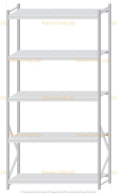 Стеллаж MS Pro Z 3000x1500x600 (5 ярусов)