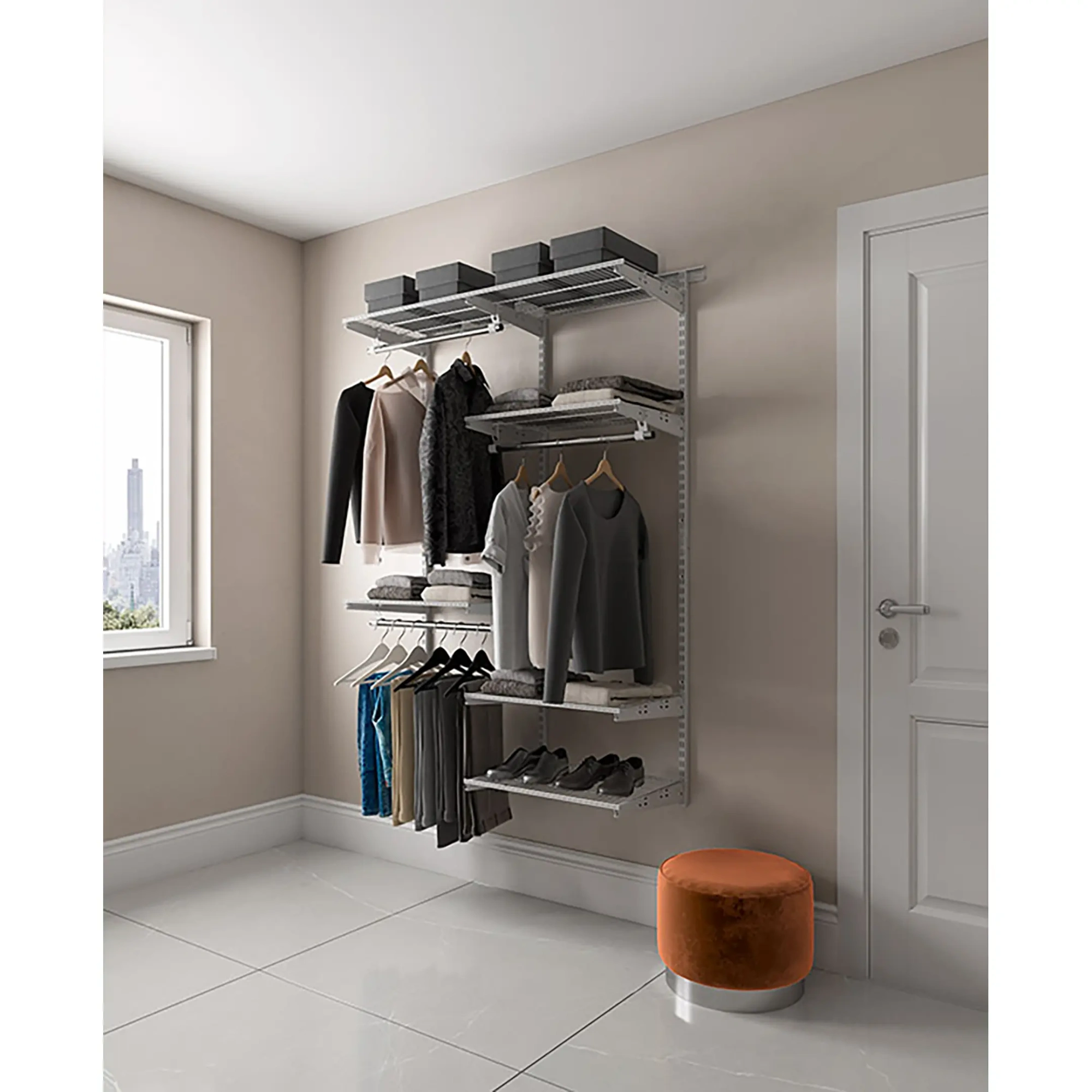 Гардеробная система ПРАКТИК Home Optima G120 графит