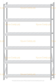 Стеллаж MS Pro Z 3000x1800x400 (6 ярусов)