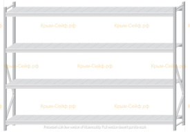 Стеллаж MS Pro Z 2000x2700x500 (4 яруса)