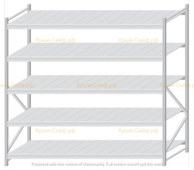 Стеллаж MS Pro Z 2000x2100x1000 (5 ярусов)