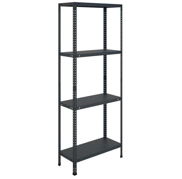Стеллаж MS STANDART 2000x700x600 (4 полки) black