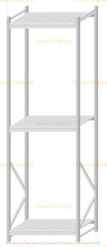 Стеллаж MS Pro Z 3000x900x800 (3 яруса)