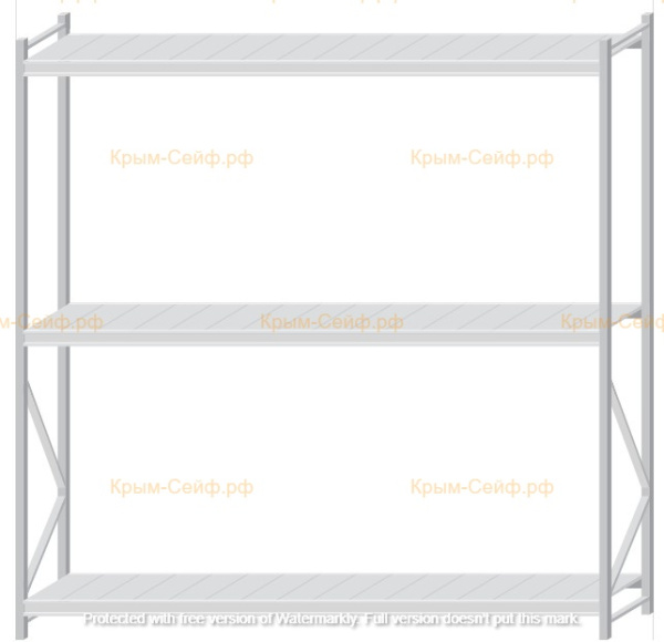 Стеллаж MS Pro Z 2500x2400x600 (3 яруса)