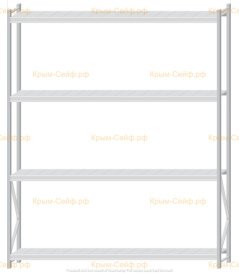 Стеллаж MS Pro Z 3000x2400x400 (4 яруса)