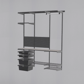 Гардеробная система ПРАКТИК Home Дача 1 графит