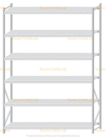 Стеллаж MS Pro Z 3000x2100x600 (6 ярусов)