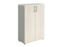 Шкаф NW 1280 закрытый белое дерево/серый