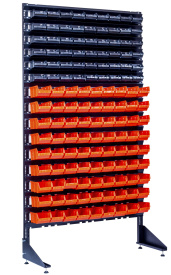 Стеллаж с пластиковыми ящиками 1801-6/9/0 6CH