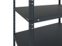Стеллаж MS STANDART 2000x1000x400 (5 полок) Black