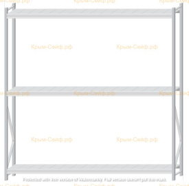 Стеллаж MS Pro Z 2500x2400x400 (3 яруса)